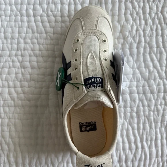 Onitsuka Tiger Mexico 66 Slip On Birch, Navy Size 7 - Picture 5 of 6